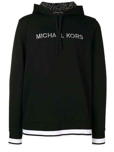 michael kors mens black shirt|Michael Kors black sweatshirt.